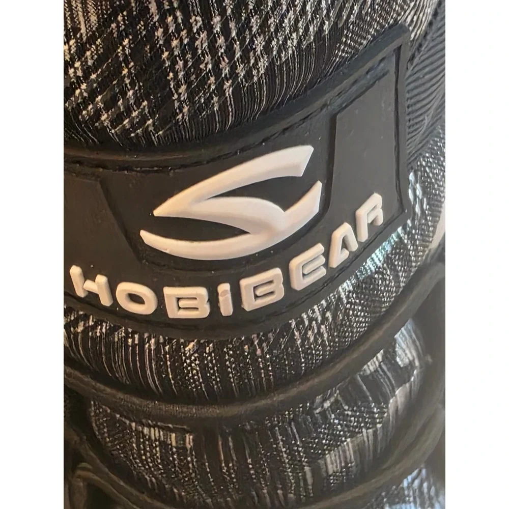 Hobibear Kids Snow Boots Black Grey Faux Fur Lined Winter Size 2